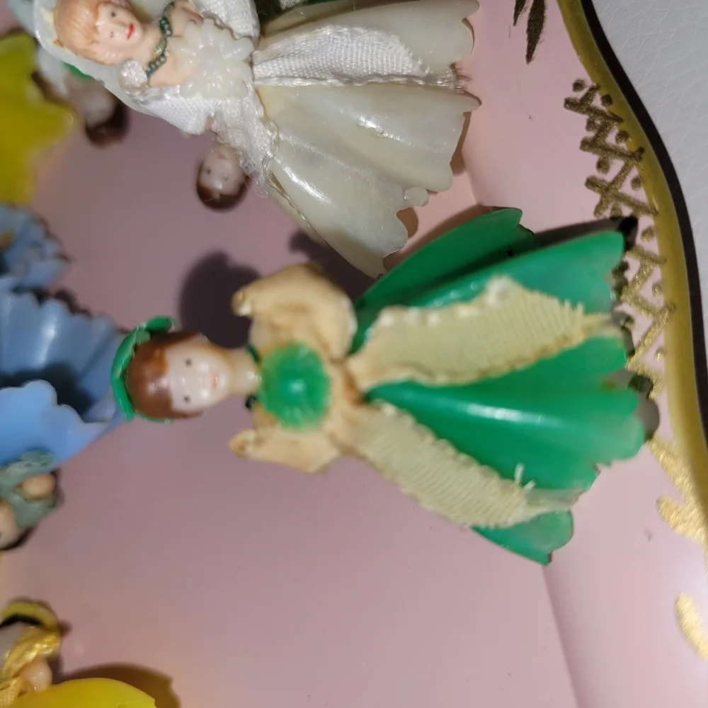 Vintage Wilton Cake Toppers ~ Bridal Party & Bride ~ Retro ~ Cute ~ MCM